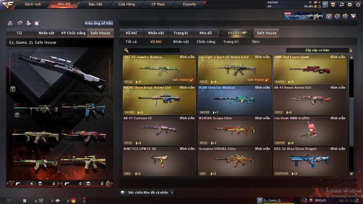 shop acc cf uy tin gia re